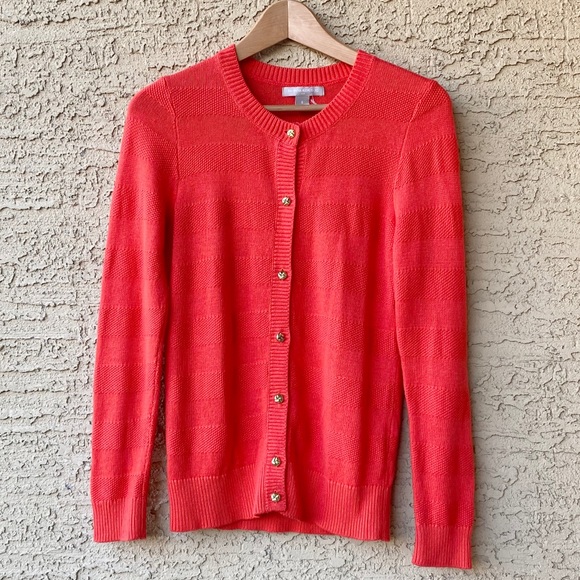 Banana Republic Sweaters - Banana Republic | Tomato Color Cardigan
